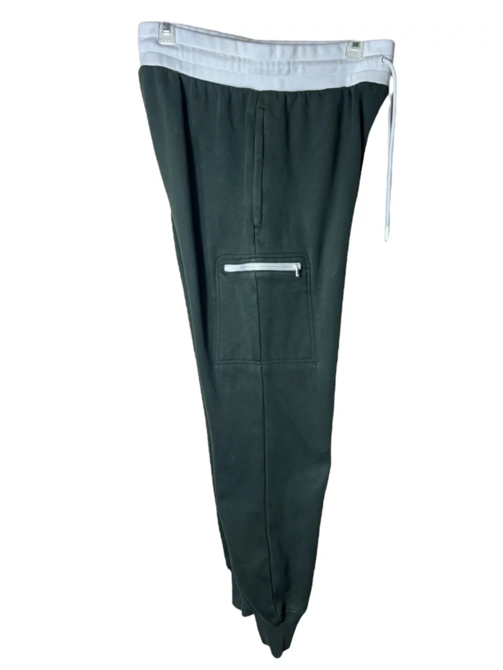 Fabletics Men’s Go To Cargo Jogger Pants Green Athleisure Comfort Casual